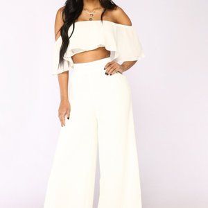 Low Rider Pant Set Ivory